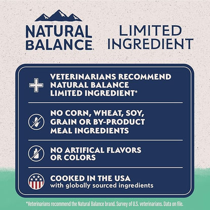 Natural Balance Limited Ingredient Adult Grain-Free Dry Dog Food, Chicken &amp; Sweet Potato Recipe, 4 Pound (Pack of 1)