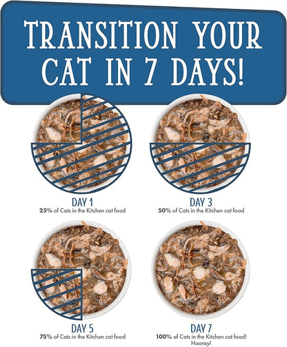 Weruva Cats in The Kitchen, 1 if by Land, 2 if by Sea with Tuna, Beef &amp; Salmon in Gravy Cat Food, 3oz Pouch (Pack of 12)