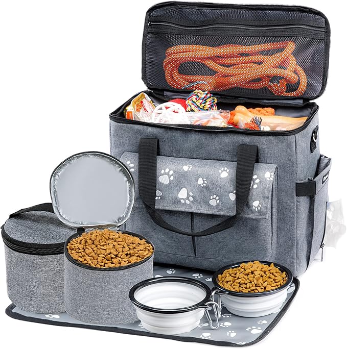 Large Dog Travel Bag, Airline Approved Dogs Bags for Traveling, 2 Dog &