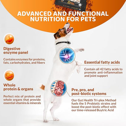 Origins 5-in-1 Dog Supplement - Powdered Food Topper w/Natural Omega 3 Fish Oil - Supports Healthy Digestion, Skin, and Coat - Helps Reduce Itching &amp; Joint Inflammation (5 lbs)