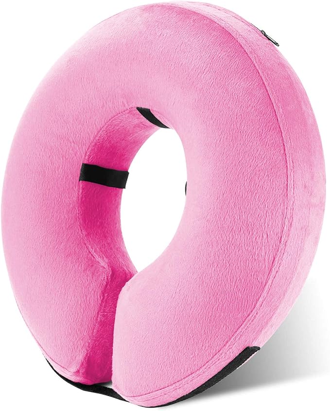 Katoggy Protective Inflatable Recovery Collar, Soft Blow-up Dog Cone Collar, Pet Donut Cone Collar, Comfy Elizabethan Collar After Surgery for Large Dog to Prevent from Biting &amp; Scratching, Medium