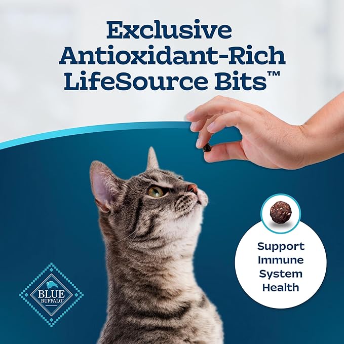 Blue Buffalo Tastefuls Natural Dry Food for Adult Indoor Cats, Chicken &amp; Brown Rice Recipe, 7-lb. Bag