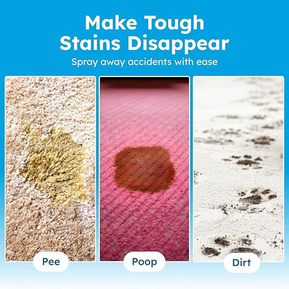 BugMD Enzyme Cleaner for Dog &amp; Cat Urine | Pet Stain and Odor Remover for Carpet &amp; Home | Unscented Urine Destroyer &amp; Deodorizer