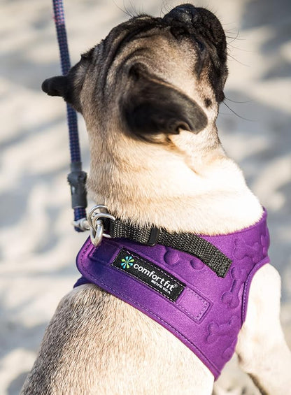 Comfort Fit Dog Harness No Pull No Escape Harness Adjustable Buckles Soft Padded Reflective Choke Step in Dog Vest with Easy Control Handle for Small Medium Large Dogs &amp; Puppies