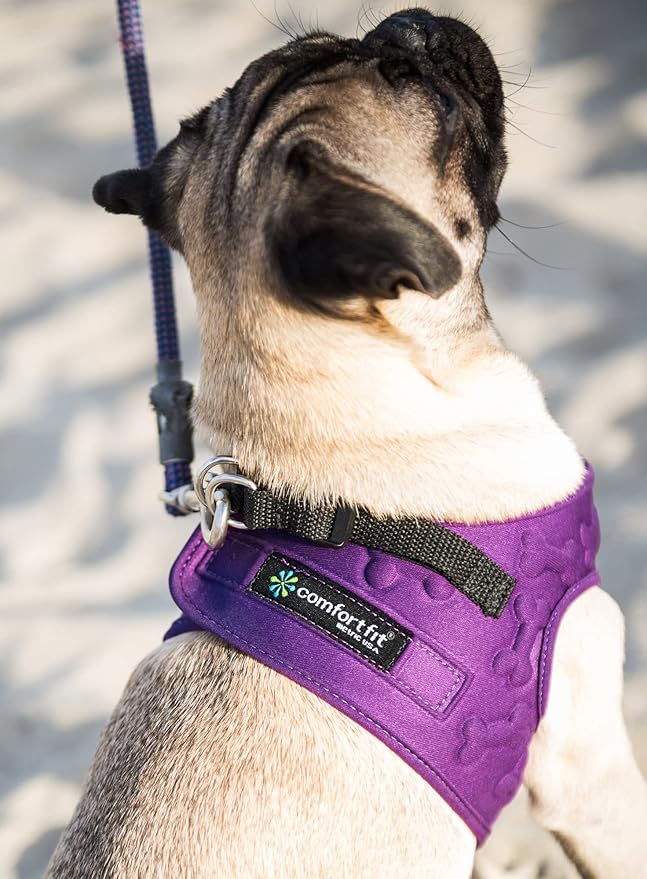 Comfort Fit Dog Harness No Pull with Adjustable Buckles Soft Padded Reflective Choke Step-in Pet Vest with Easy Control Handle for Small Medium Large Dogs &amp; Puppies for Walking Running Training