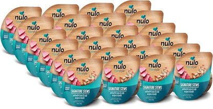 Nulo Freestyle Cat &amp; Kitten Wet Cat Food Signature Stew, Premium All Natural Grain-Free Cat Food Topper with No Added Minerals or Preservatives and High Animal-Based Protein (24 Count)