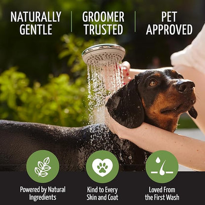 Tauro Pro Line Deep Cleansing Natural Dog Shampoo for Smelly Dogs, Wash for Dandruff and Dry Itchy Sensitive Skin, Cat &amp; Puppy Shampoo (Herbal Detox -13.5 Fl Oz)