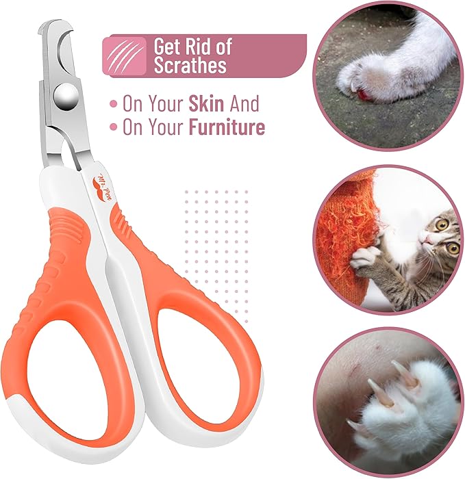 Mr. Pen Cat Nail Trimmer - Orange, Kitten &amp; Small Dog Nail Clipper, Cat Claw Trimmer