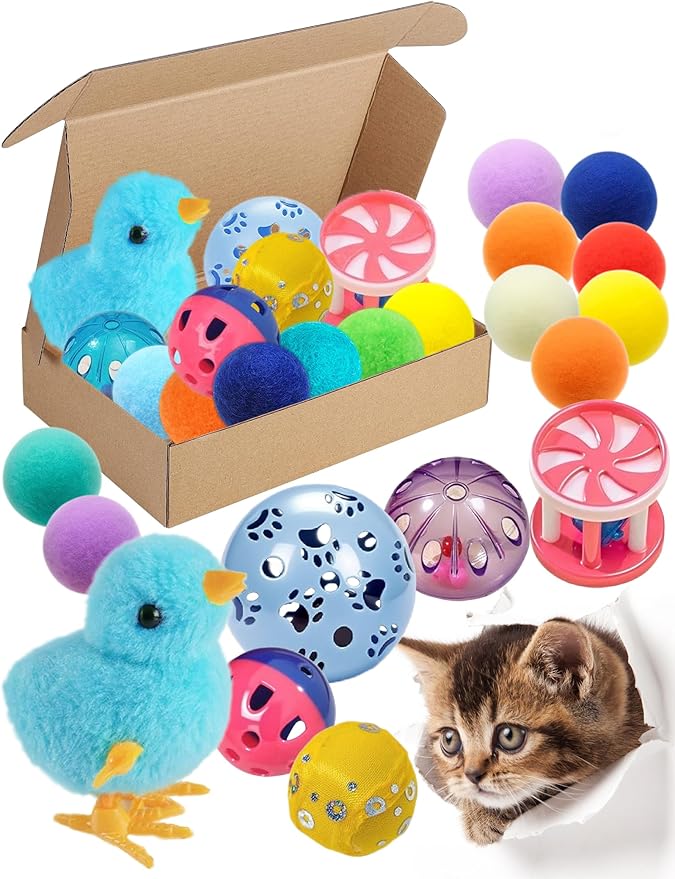 15-Pack Cat Toy Variety for Indoor Cats, Jumping for Joy (1.5&