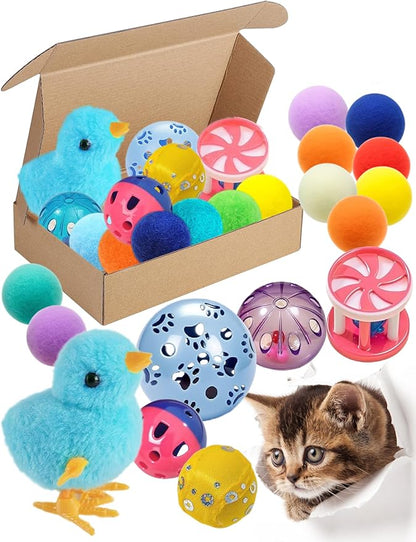 15-Pack Cat Toy Variety for Indoor Cats, Jumping for Joy (1.5&