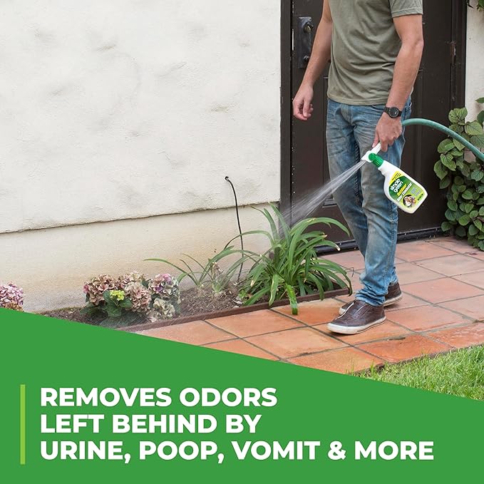 Simple Green Outdoor Odor Eliminator for Pets, Dogs, 1 gallon Refill - Ideal for Artificial Lawns &amp; Patio, Milky White