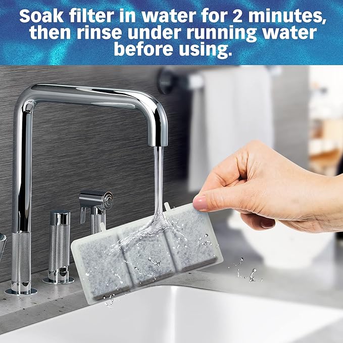 PET STANDARD Replacement Water Filter &amp; 10 Pack Replacement Pre-Filter Sponges Compatible with Petory® 74oz/2.2L Automatic Pet Fountain, Pack of 10