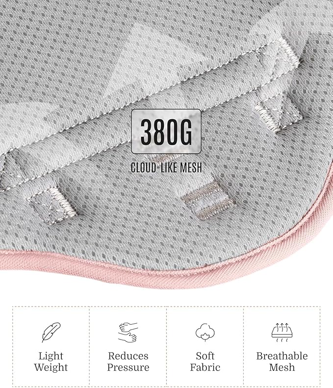 2025 New Edition, Fei &amp; Eve MagEase Dog Harness - 3-Second Magnetic Buckles | 3-Point No-Pull Control | Heavy-Duty 900D Nylon | Dual Safety Handles | Breathable Mesh | Adjustable Fit | Large, Pink