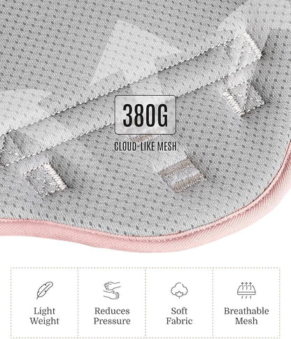 2025 New Edition, Fei &amp; Eve MagEase Dog Harness - 3-Second Magnetic Buckles | 3-Point No-Pull Control | Heavy-Duty 900D Nylon | Dual Safety Handles | Breathable Mesh | Adjustable Fit | Large, Pink
