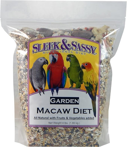 SLEEK &amp; SASSY Garden Macaw Parrot Food (4 lbs.)