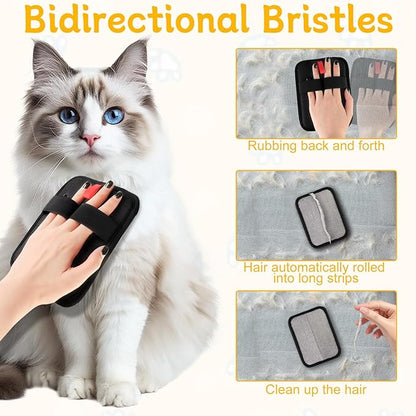 Pet Hair Remover Glove, Pet Hair Remover Tools, Reusable Cat &amp; Dog Hair Removal Grooming Brush, Suitable for Couch, Furniture, Carpet, Curtain