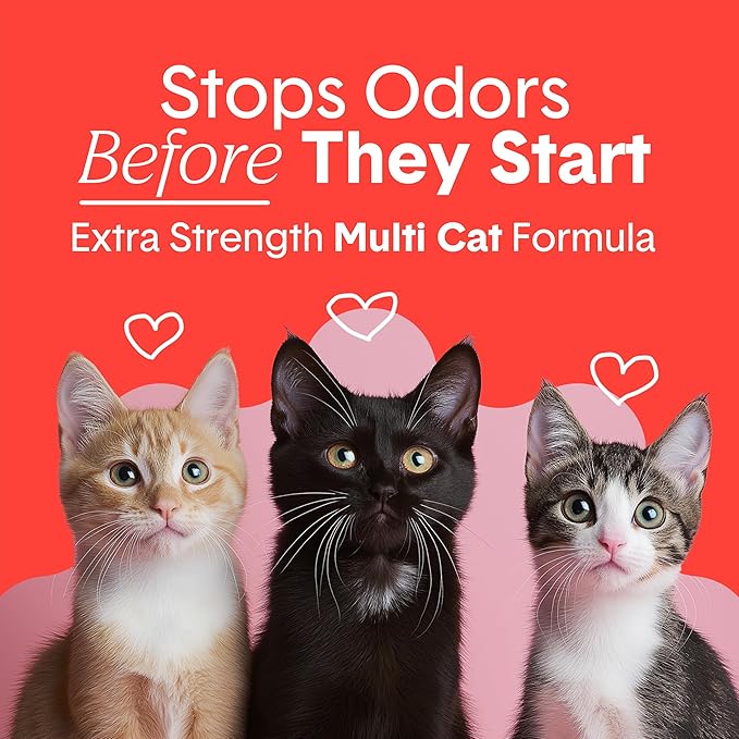 Boxie® Extra Strength 35 Day Odour Control Clumping Clay Cat &amp; Kitty Litter 16lb, 99.9% Dust-Free, Probiotic Formula, Long-Lasting, Veterinarian Approved, Easy Scooping for Multi-Cat Homes