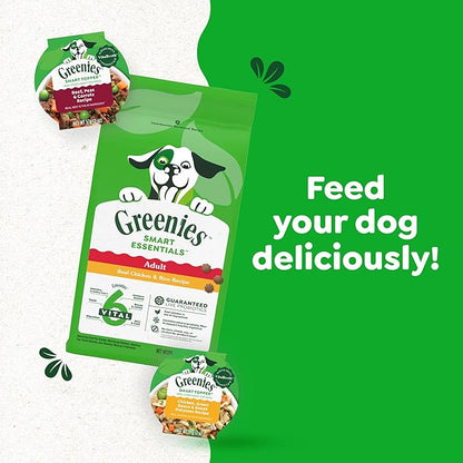 Greenies Smart Topper High Protein Wet Mix-in for Dogs, Chicken, Green Beans &amp; Sweet Potatoes Recipe in Vitabroth Broth - Bone Broth + Vitamins E &amp; B1, 10 Count