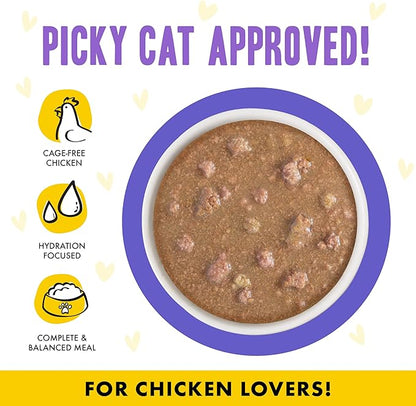 Weruva B.F.F. OMG - Best Feline Friend Oh My Gravy!, Chicken &amp; Beef Be Happy with Chicken &amp; Beef in Gravy, 2.8oz Can (Pack of 12)