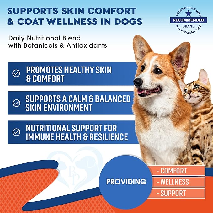 Natural Cats &amp; Dogs Yeast Infection Anti Itch Treatment - Itchy Ears, Skin &amp; Allergy Symptoms Relief - Reduces Inflammation &amp; Relieves Irritation - Herbal Medicine Supplement Drops