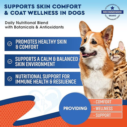Natural Cats &amp; Dogs Yeast Infection Anti Itch Treatment - Itchy Ears, Skin &amp; Allergy Symptoms Relief - Reduces Inflammation &amp; Relieves Irritation - Herbal Medicine Supplement Drops