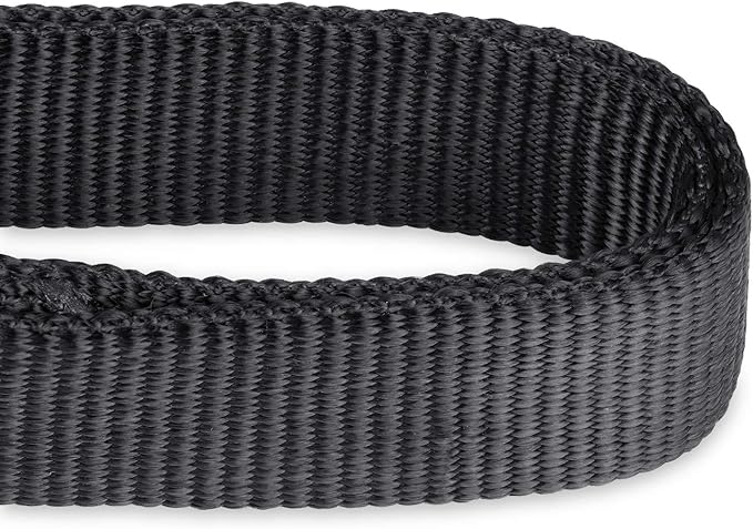 Hyhug Martingale Dog Collar Without Buckle: Anti Escape, No Slip Heavy - Duty Nylon, Colorfast &amp; Adjustable for Medium Breeds(Medium, Black)