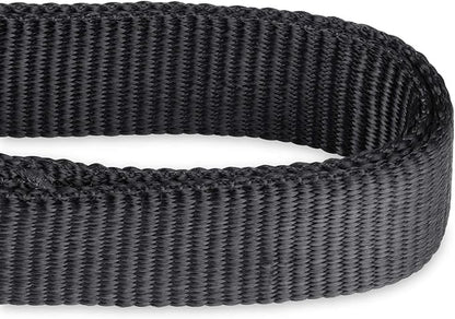 Hyhug Martingale Dog Collar Without Buckle: Anti Escape, No Slip Heavy - Duty Nylon, Colorfast &amp; Adjustable for Medium Breeds(Medium, Black)