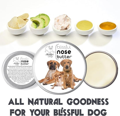 The Blissful Dog 3 Cute Puppies Unscented Nose Butter, 16oz
