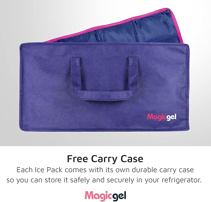 Magic Gel Horse Ice Pack with Carry Case - Single Ice Boots | Cooling Horse Leg Wraps for Hock, Ankle, Knee, Legs, Boots, and Hooves | Horse Tack &amp; Horse Supplies &amp; Ideal Gift for Horse Lovers Women