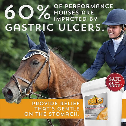 Absorbine Bute-Less Performance Advanced Formula Horse Supplement Pellets, Supports Healthy Inflammatory Response &amp; GI Tract, 3.75lb Tub / 30 Day Supply