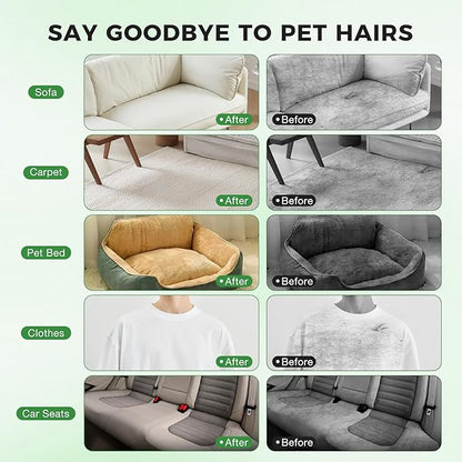Pet Hair Removal Glove, Reusable Electrostatic Cats Dogs Hair Remover Gloves, Pet Hair Fur Remover Tool Mitt, Pet Hair Cleaning Glove for Furniture Bed Clothes Carpet Car Seat, 1 Piece