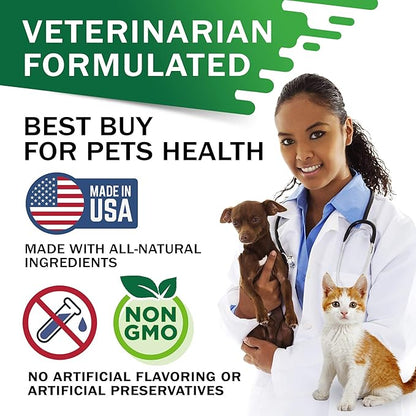 Adrenal Balance for Dogs and Cats - Cushings Treatment for Pets, Adrenal Support w/ Ashwagandha, Licorice Root, Rhodiola Rosea - 2oz Herbal Drops