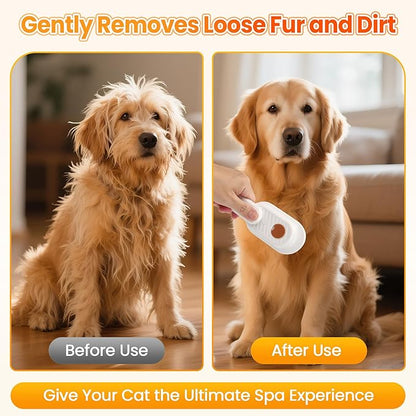 Cat Steam Brush for Shedding, 4-in-1 Rechargeable Steam Pet Brush for Cats &amp; Dogs, Anti-Static, Gentle Fur Removal &amp; Combing, Ideal for Short &amp; Long Hair Pets, Easy to Use