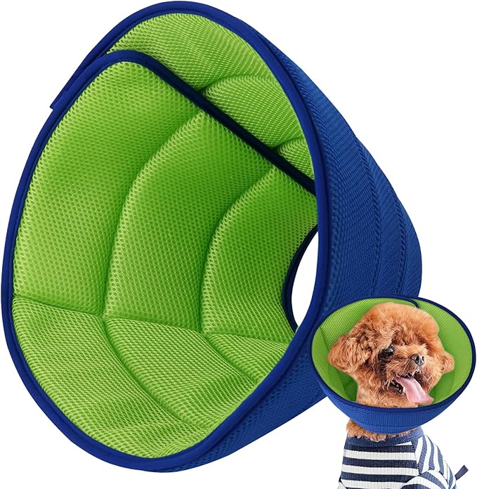 Soft Dog Cone Collar After Surgery Alternative for Dogs to Stop Licking, Comfy Collars for Large/Medium/Small Pet, Adjustable Elizabethan Neuter Recovery E Cones of Shame Neck &amp; Head Ecollars, Cat