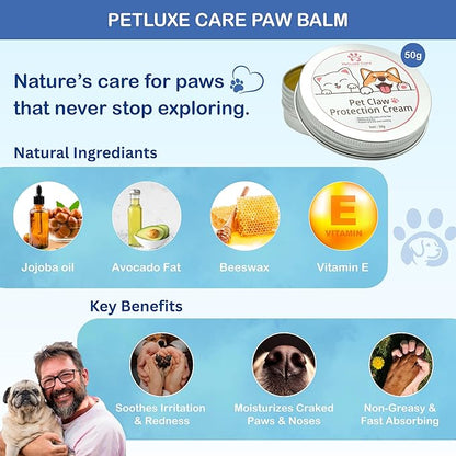 Dog Paw Cleaner for Small &amp; Medium Dogs – Portable Paw Washer Cup with Soft Silicone Brush, Towel &amp; Moisturizing Balm – Gently Cleans Muddy Paws After Walks (Blue, Small)