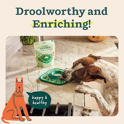 WOOF LickMixes - Dog Lick Mat Spread and Meal Topper - Delicious and Lower Calorie - Made with Wholesome Ingredients - Perfect for Dog Enrichment - Bacon &amp; Cheese