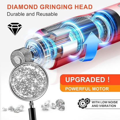 Dog Nail Grinder 7-Speed &amp; 360° LED Light, Professional Pet Nail Grinder for Dogs and Cats, Electric Dog Nail Trimmer Painless Paws Grooming &amp; Smoothing Tool for Large Medium Small Dogs Cats Pets