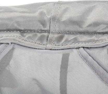 Harrison Howard CareMaster Horse Fly Mask Half Face with Ears Moonlight Silver Medium Cob