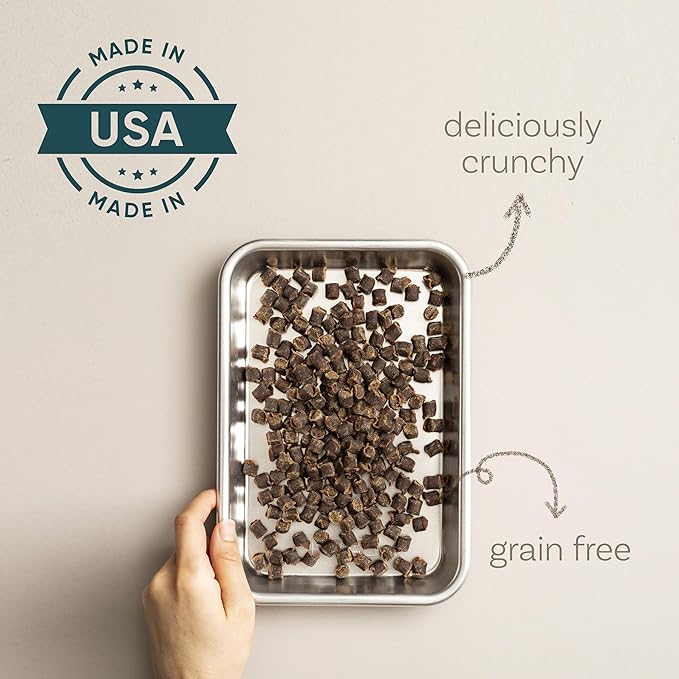 Polkadog Lucky Duck Crunchy Training Bits – All Natural, Grain Free Healthy Training Treats for Dogs. Handcrafted &amp; Made in USA. Great for Dogs with Allergies or Sensitive Stomachs – 7oz