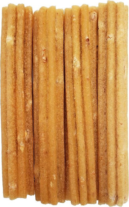 Himalayan Dog Chew Churro Yak Cheese Dog Chews, 100% Natural, Long Lasting, Gluten Free, Healthy &amp; Safe Dog Treats, Lactose &amp; Grain Free, Protein Rich, Real Peanut Butter Flavor, 4 Churros Per Pouch
