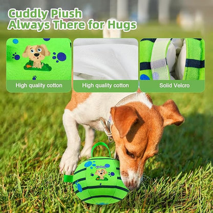 Interactive Dog Toys,Remote Control Dog Balls with Jumping, Rolling &amp; Moving Functions - Includes a Vibrating Dog Ball and Durable Chew Fabric for Safe Play (7.1")