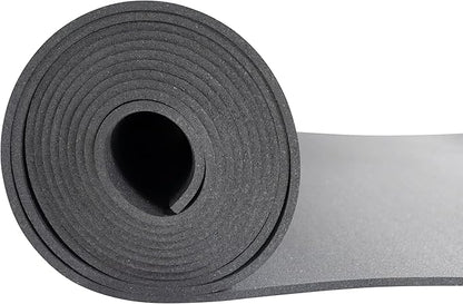 Playsafer Genaflex Rubber Gym Floor Mat, Heavy Duty Commercial Protective Gym Flooring Roll - 8mm Thick (Black, 4&