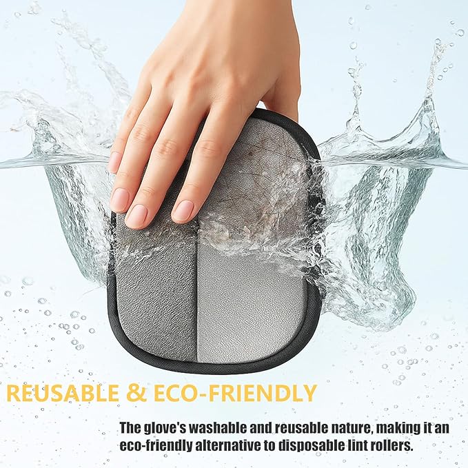 2pcs Pet Hair Removal Glove,Pet Hair Remover Glove for Cats &amp; Dogs,Upgraded Animal Fur Removal Tool, Reusable Cats &amp; Dogs Grooming Gloves for Hair Removal