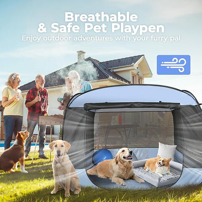 EighteenTek XLarge Popup Portable Dog Houses, 5.3&