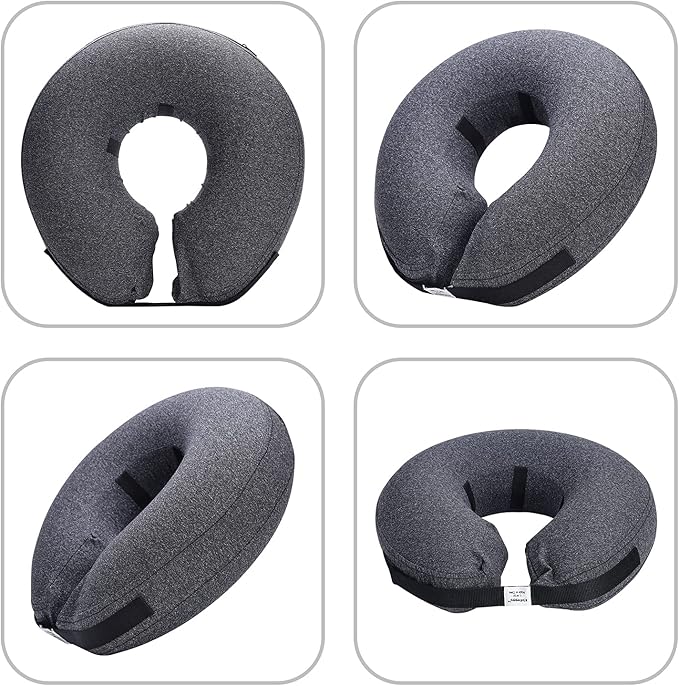 Katoggy Protective Inflatable Recovery Collar, Soft Blow-up Dog Cone Collar, Pet Donut Cone Collar, Comfy Elizabethan Collar After Surgery for Large Dog to Prevent from Biting &amp; Scratching