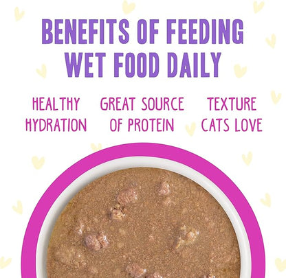 Weruva B.F.F. OMG - Best Feline Friend Oh My Gravy!, Chicken &amp; Duck Dream Team with Chicken &amp; Duck in Gravy, 5.5oz Can (Pack of 8)