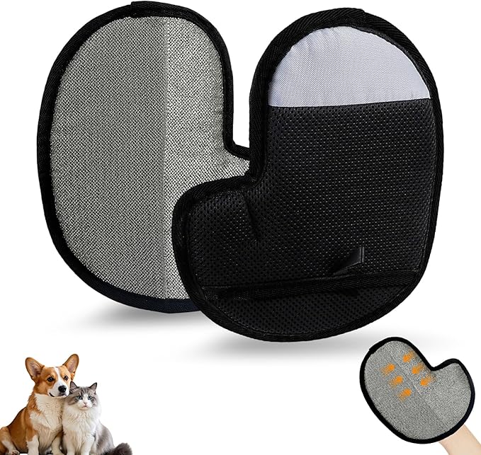 Pet Hair Removal Gloves, Electrostatic Pet Hair Remover Glove for Cats &amp; Dogs