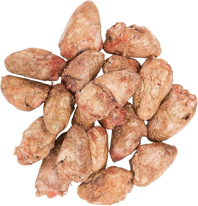 hotspot pets Freeze Dried Chicken Hearts for Cats &amp; Dogs - 1LB Big Bag- Made in USA -Single Ingredient All Natural Grain-Free -Resealable Bag- Perfect for Training, Topper or Snack, Allergen-Free