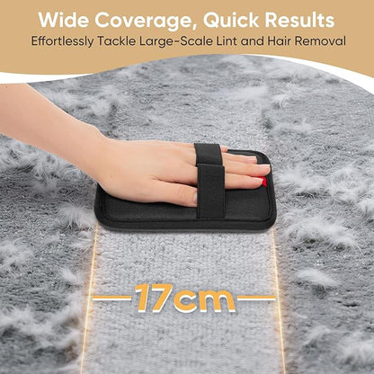 Pet Hair Remover, Electrostatic Pet Hair Removal Gloves, Reusable Cat &amp; Dog Hair Remover for Couch, Furniture, Carpet, Curtain, Upgraded Animal Fur Removal Tool, Cat Grooming Gloves-2 PCS