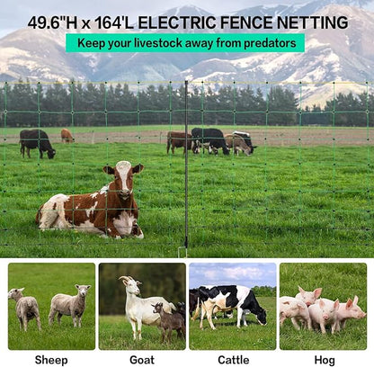 Electric Fence Netting, 49.6" H x 164&